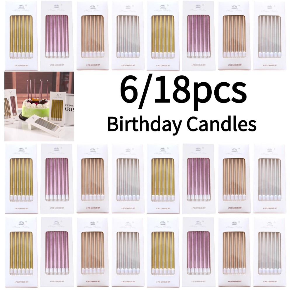 Supplies Of Candle - 6/18 Uds. Velas de cumpleaños de