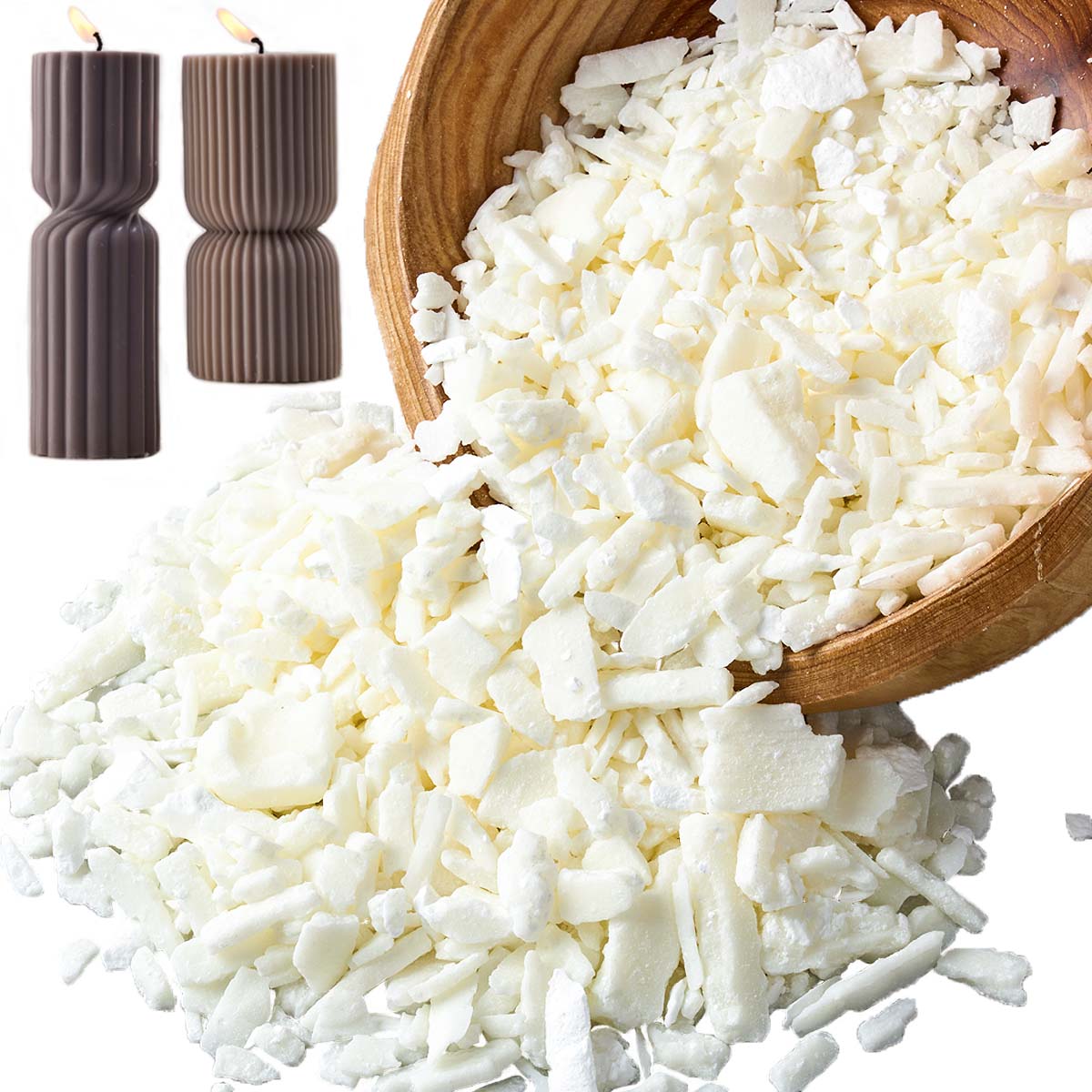 Cera de soja blanca pura de 1  - Candle Supplies To Make Candles reseña y precio