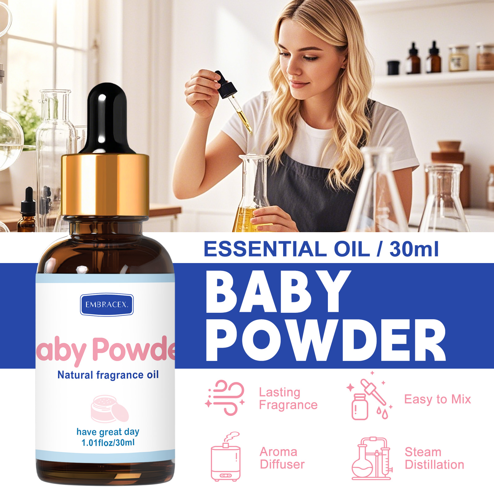 Aceite esencial de talco para  - Candle Supplies Essential Oils reseña y precio