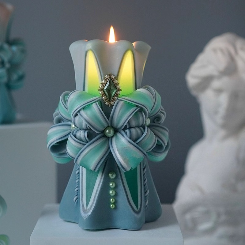 Vela perfumada tallada de 1KG, - Candle Supplies To Make Candles reseña y precio