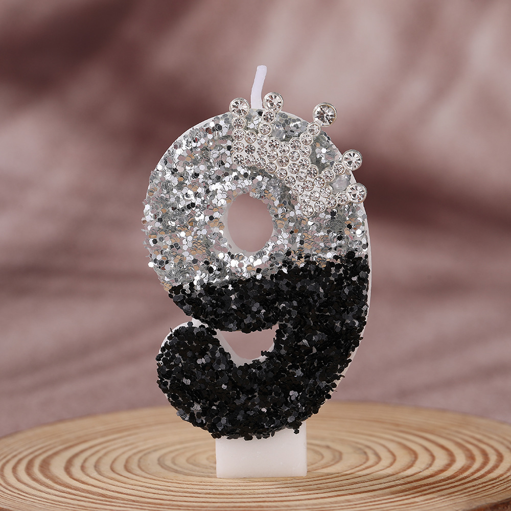 Corona Negra Plateada Degradad - Supplies Of Candle reseña y precio